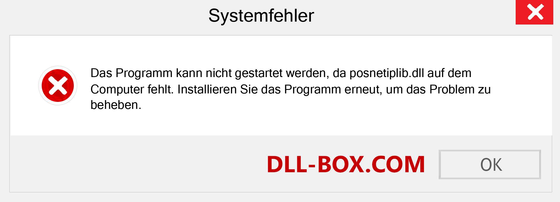 posnetiplib.dll-Datei fehlt?. Download für Windows 7, 8, 10 - Fix posnetiplib dll Missing Error unter Windows, Fotos, Bildern